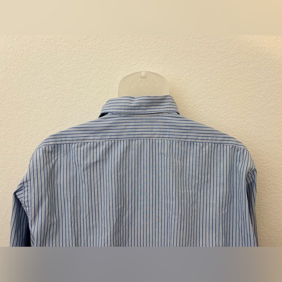 Polo Ralph Lauren Gingham Long Sleeve Button Down Shirt Mens 17-34 Blue - Picture 7 of 8